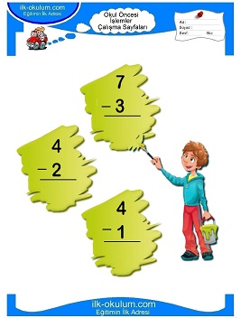 Çocuklar İçin toplam işlemi yaprak testleri 